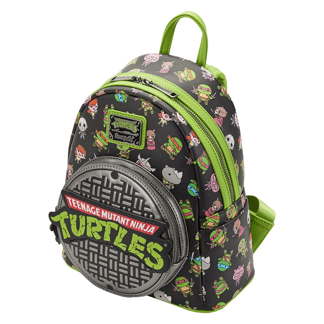 TMNT Tapa de alcantarillado AOP Mini mochila estándar