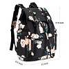 Mochila para mujer, mochila floral universitaria, mochila de