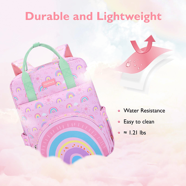 Mochila para niños, mochila grande y duradera con asas doble