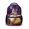 Mochila para computadora portátil Space Taco Cat - Lindo Uni