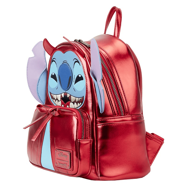 Mini mochila con doble correa Disney Stitch Devil