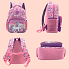 Mochila de unicornio para niñas de 4 a 6 años, mochila para