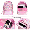 Mochila para niñas, mochila para niñas con lonchera, lindo j