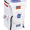 Mochila Jr. Astronauta, Blanca, con parches de la NASA