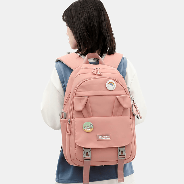 Mochila escolar para mujer, mochila para ordenador portátil