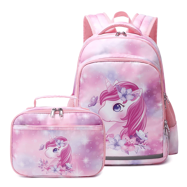 Mochila para niños para niñas, mochila con unicornio, mochil