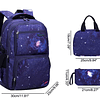 Mochila Galaxy con patrón espacial, mochila para niños de es