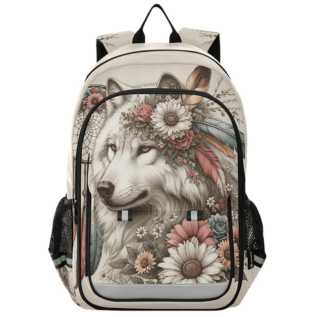 Mochila de lobo para niños y niñas, mochila de lobo atrapasu