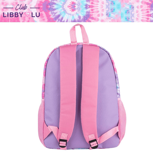 Mochila Pastel Tie Dye para niñas escolares, 16 pulgadas, ro