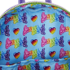 Lisa Frank Color Block Mini Mochila Bolso De Hombro Con Dobl