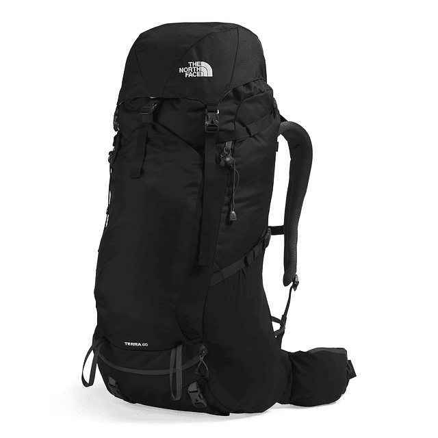 Mochila Terra 65 L, TNF Negro/Gris Asfalto, Grande/Extragran