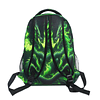 Mochila para niños con dragón de fuego verde, mochilas para