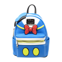 Mini mochila de piel sintética del Pato Donald de Disney, es