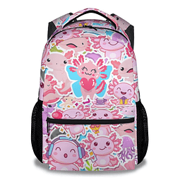 Mochila para niñas para la escuela - Lindas mochilas Axolotl