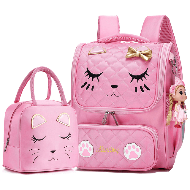 Mochilas para niñas, mochila linda impermeable para niños, m