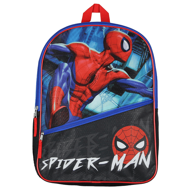 Marvel Spiderman Web Shooting Stance Mochila de viaje escola