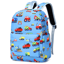 Mochila preescolar de construcción para niños, mochila para