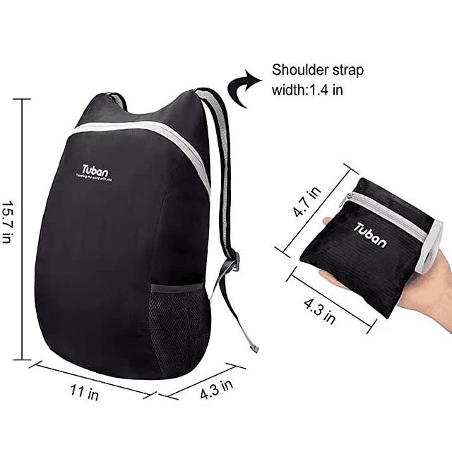 Mochila resistente al agua, plegable, ultraligera, para viaj