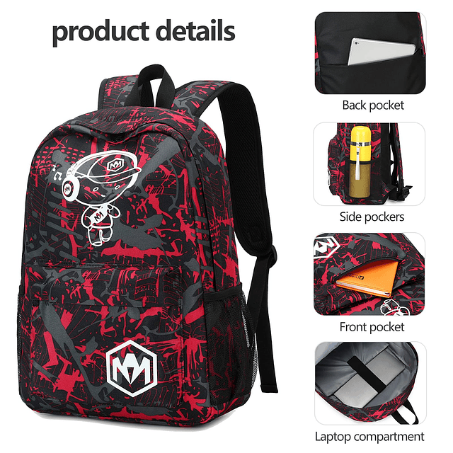 Mochila escolar para adolescentes y niños, mochilas de viaje