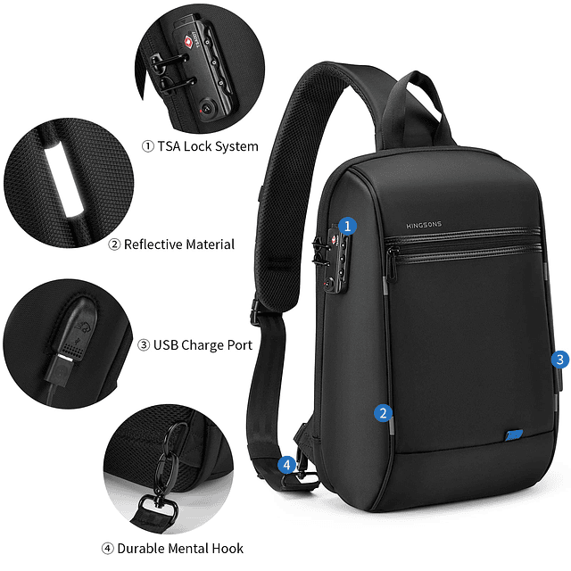 Mochila para computadora portátil Bolsa antirrobo - Mochila