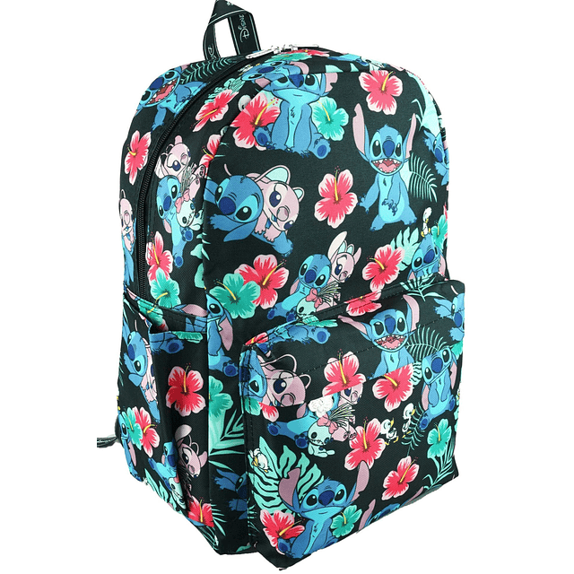 Disney Lilo & Stitch Mochila Deluxe de 17 pulgadas con compa