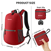 Mochila plegable ultraligera Mochila práctica plegable para