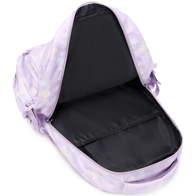 Mochila de sirena para niñas, mochila con lonchera, estuche