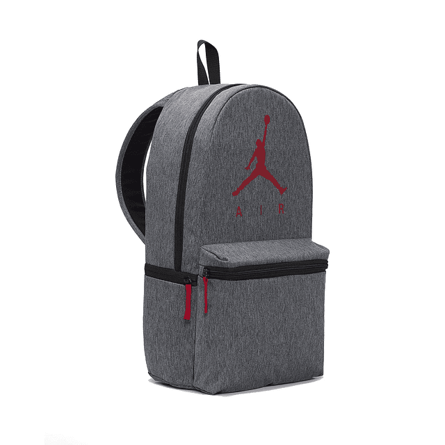 Mochila Air Jordan Jumpman talla única, carbón jaspeado/rojo