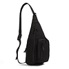 Mochila bandolera de algodón para mujer, negro - Algodón rec