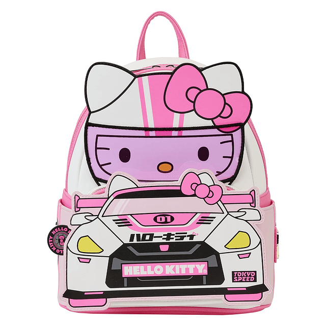 Mini mochila para cosplay de Hello Kitty Tokyo Speed ​​Racer