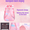 Mochila Kawaii para niñas, Mochila escolar con diseño de arc