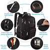 Mochila para computadora portátil de viaje, mochilas antirro