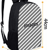 Mochila para niñas con Pajarita Negra, Mochila Escolar de 3