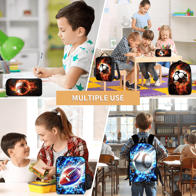 Mochila para niños de 3 piezas, mochila escolar para niños c