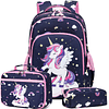 Mochila de unicornio para niñas, mochila escolar, mochila de