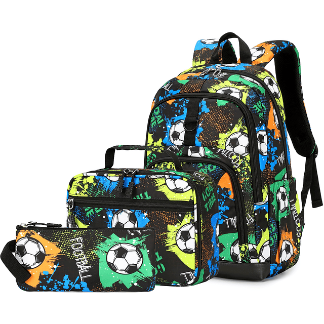 Mochila escolar para niños - Mochila de fútbol para niños co