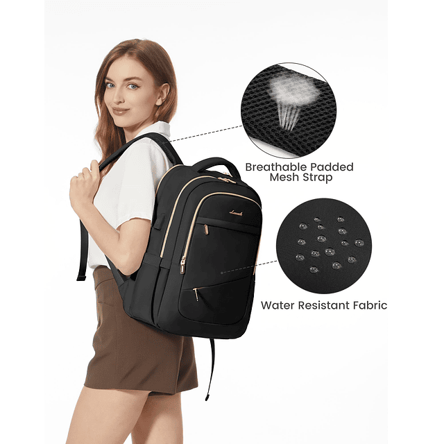 Mochila para computadora portátil para Mujer, Mochilas de Vi