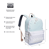 Mochila Classic 3S, Jersey Blanco/Halo Verde Menta/Tono Viol