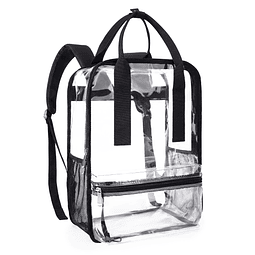 Mochila transparente resistente, bolsas de libros transparen