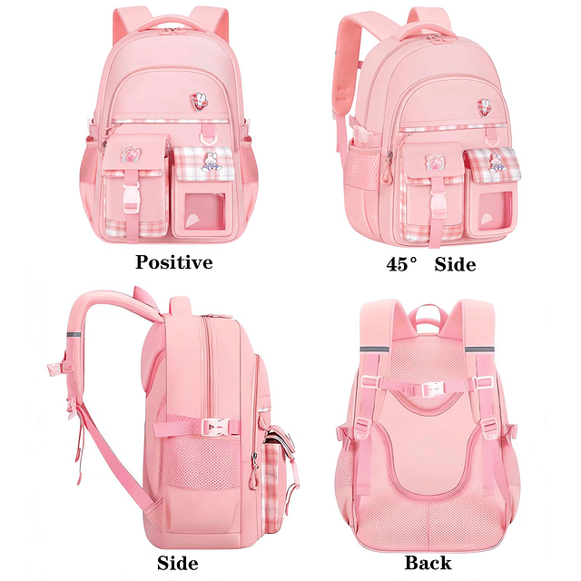 Linda mochila para niños para niñas, linda mochila escolar r