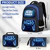 Mochila escolar para niños - Mochila Gamer Boys de 3 piezas