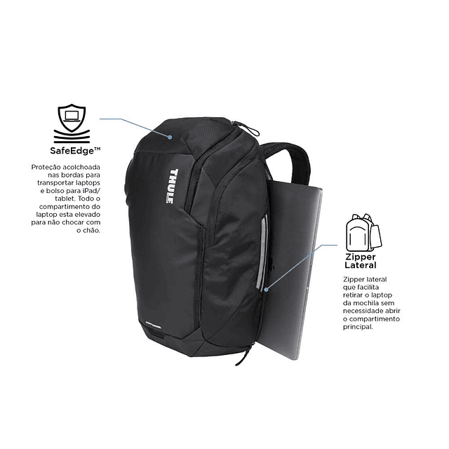 Mochila Chasm 26L, Negro, Talla única