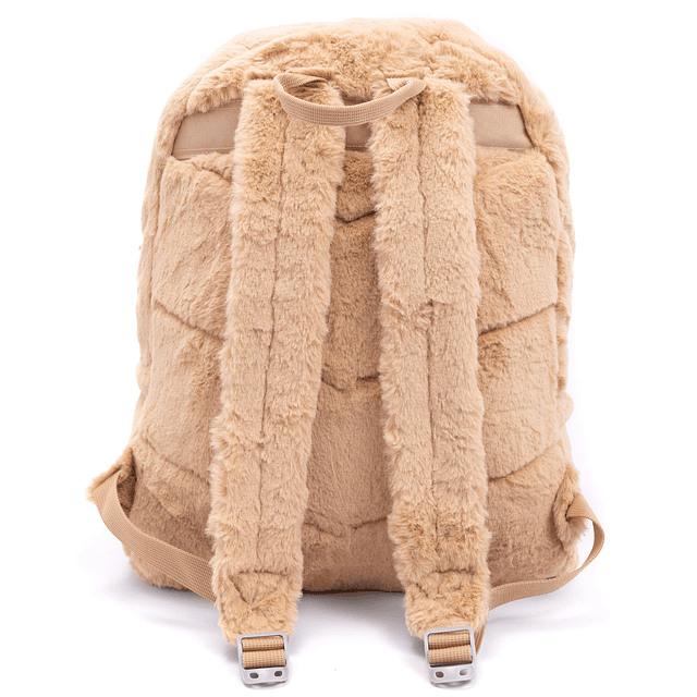 Mochila Piel 3D Gato Beige Mochila Esponjosa 13.5