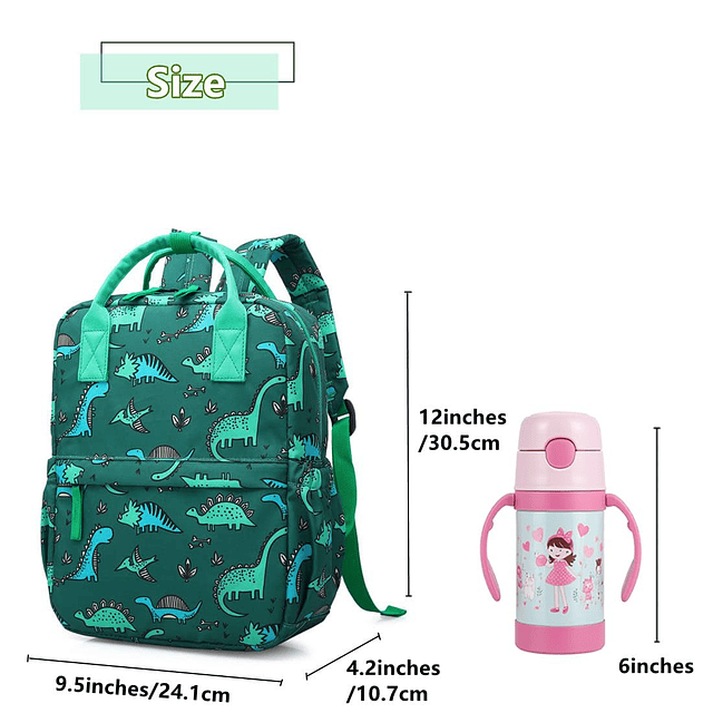 Linda mochila preescolar para niños pequeños, mochila escola