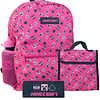 Mochila para niños rosa, juego de 4 piezas