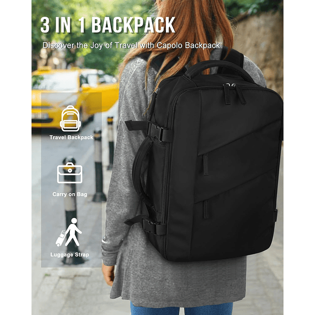 Mochila de viaje para mujeres y hombres Mochila impermeable