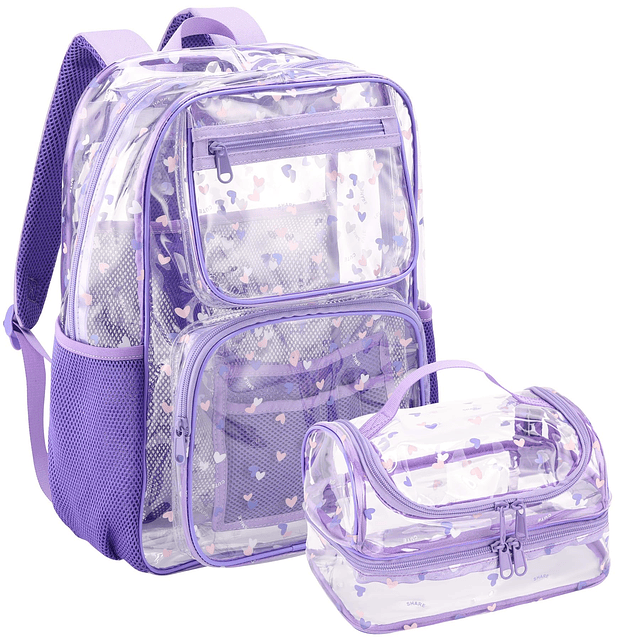 Mochilas transparentes con juegos de lonchera mochila transp