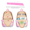 Mochila escolar de unicornio para niñas, juego de mochila y