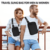 Bolso bandolera pequeño para hombres y mujeres con bolsillo