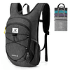 Mochila de senderismo plegable de 15 litros, mochila de viaj